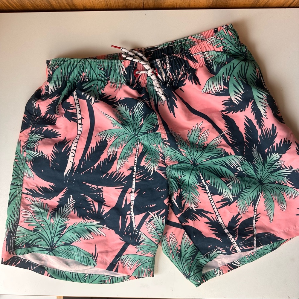 PALM TREE NETTED SWIM SUIT